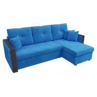 Угловой диван Валенсия (велюр голубой) - Изображение 2